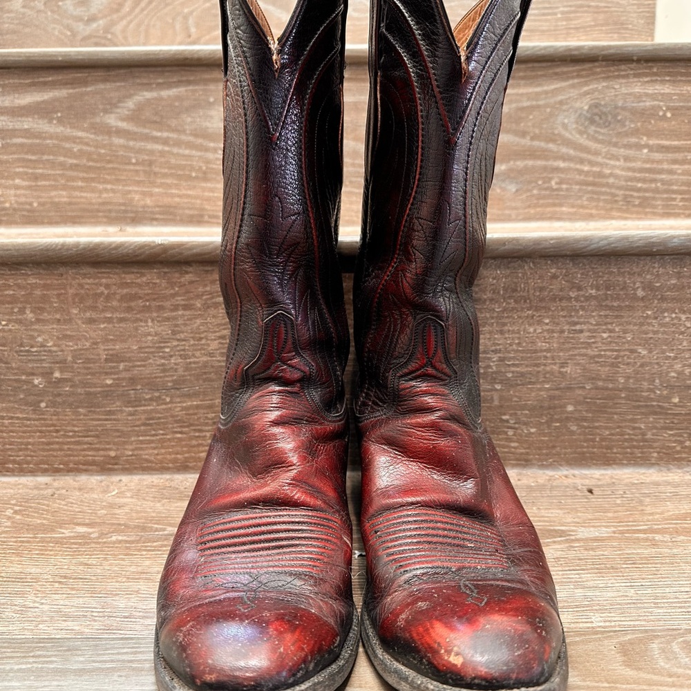 Vintage Lucchese Cowboy Boots | Men’s 9.5D | USA Made - Picture 3 of 16